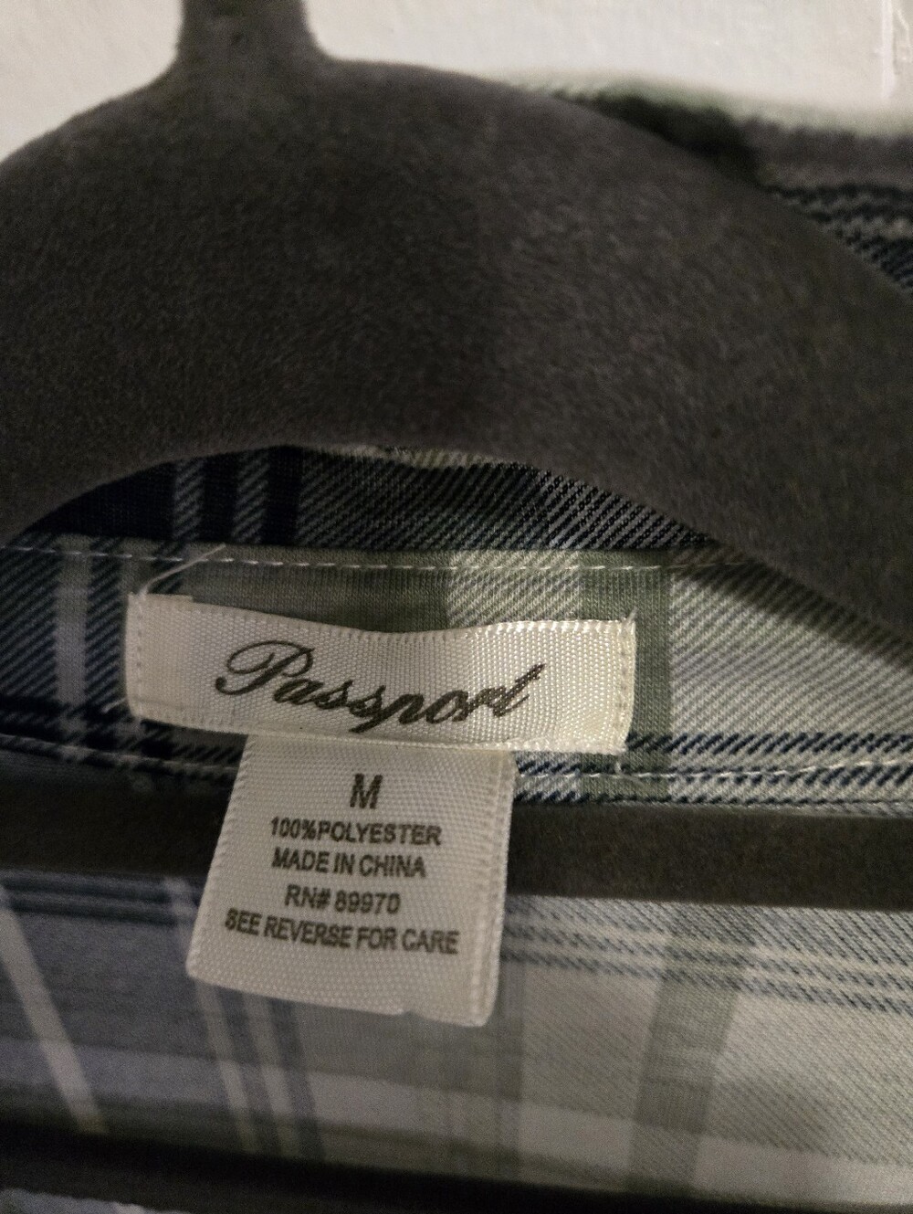 Woman's Green & Blue Plaid Button-Up Shirt - Picture 2 of 4